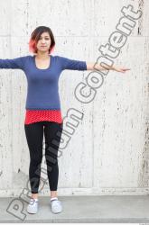 Whole Body Woman T poses White Casual Average